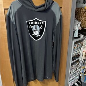 NWT Raiders Storm Gray Hoodie